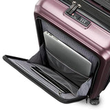 Samsonite Octiv Pro 3-Piece Hardside Lightweight (21/24/28) Front Pocket Carry-On Pro, Medium & Large-Checked Luggage Set, Expandable, Four Spinner Wheels, Adjustable Handle, TSA Lock – Purple