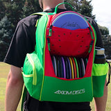 Axiom Discs Shuttle Disc Golf Backpack Bag (Watermelon Edition)