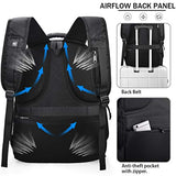 NUBILY Laptop Backpack 17 Inch Waterproof Extra Large TSA Travel Backpack Anti Theft College Business Mens Backpacks with USB Charging Port 17.3 Gaming Computer Backpack for Women Men 45 L Grey