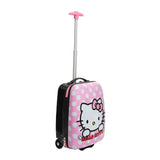 Bioworld Hello Kitty 16 Inch Telescopic Youth Carry-on Luggage Suitcase for Toddler