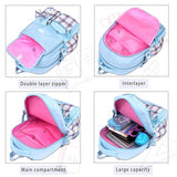 Roffatide Anime Kawaii School Backpack for Girls Boys with 21Pcs Accessories Cartoon Students Aesthetic New Semester Gifts Laptop Backpack with Cute Pins, Anti-Theft, ID Badge Holder