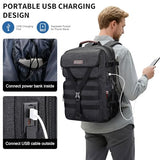 WITZMAN Canvas Travel Backpack for Men Large Laptop Backpack Fits 16 Inch