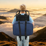 ZeStarDair TR Aluminum External Frame Backpack, Aluminum External Frame Backpack, Camping Backpack Carrier 27.56", 132 lbs (Black)