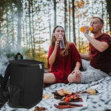 iyarkai Insulated Cooler Backpack, Backpack Cooler, 20 Can Backpack Cooler Leak Proof, Insulated Soft Cooler Bag, Lightweight, Cold-Weather Duffel Bag for Beach, Camping, Outdoor Activities, Black