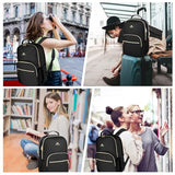 MATEIN Laptop Backpack for School, Water Resistant College Bookbag, Black