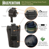 Maxpedition Mini Rollypoly Folding Dump Pouch (Black)