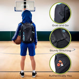 DEFIANT MIND Large Premium Basketball Bag, Backpack, For Elite Youth, Boys, Girls, For Shoes or Cleats, Water Bottles, School, also great for Volleyball, Soccer