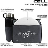 MVP Disc Sports Cell Disc Golf Starter Bag (Gray/White)