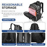 Jeluno Heavy Duty Mesh Backpack for School, Lightweight Black Book Backpack for Beach,Travel(Black)