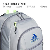 adidas Excel 7 School Backpack for Laptop, Gym and Travel, 34L, Stone Grey/Team Royal Blue/Lucid Lemon Yellow/7, OSFA