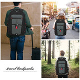 NUBILY Laptop Backpack 17 Inch Waterproof Extra Large TSA Travel Backpack Anti Theft College Business Mens Backpacks with USB Charging Port 17.3 Gaming Computer Backpack for Women Men 45 L Grey