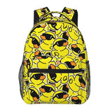 HKHEHOP Cool Duck Cartoon Funny Backpack For School Laptop Bags Bookbag Big Casual Daypack For Student Girls Boys Kids Teens Travel Sports Work