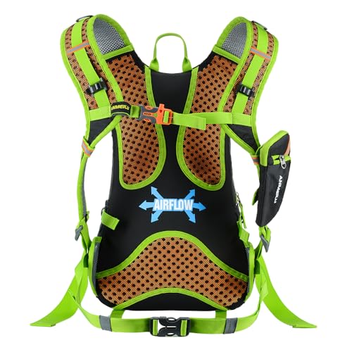 Outdoor Cycling Backpack, Bicycle Backpack, Water Bag Backpack, Mountain Hiking Backpack (Green, Single Backpack)