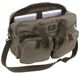 Rothco Canvas Briefcase Backpack, Olive Drab | Convertible Carry Handbag to Backpack