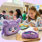 Meetbelify Backpack for Girls Backpacks with Lunch Box Pencil Case for Elementary Student Kids School Travel Bag for Girls Ages 6-8 Years Old