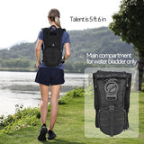 MARCHWAY Tactical Molle Hydration Pack Backpack with 3L TPU Water Bladder, Military Daypack for Cycling, Hiking, Running, Climbing, Hunting, Biking (Black)