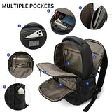 Wotony 25L Tactical Backpack, 18.5 inch, 900D Polyester, MOLLE System, Waterproof, for Men, Black