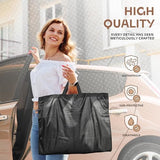 Lazebox 65" Travel Garment Bag with Accessories Zipper Pocket, Heavy Duty Suit Bag for Suits, Tuxedos, Dresses, Coats, Black, 1 pack