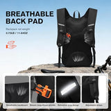 Bymontin Ultra-Light Soft Daypack 15L/20L, Cushioned Breathable Back Panel Backpack, Lightweight Packable Travel Backpack (Black, 15L)