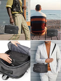 DEEGO Smell Proof Bag, Compact Smell Proof Container Stash Box Case Enduring Odorless Storage Bags with Detachable Shoulder Strap Removable Dividers for Men