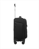 LUGGEX 16 Inch Underseat Carry On Luggage with Spinner Wheels, UDS Softside Lightweight Suitcase for 2-Day Travel (UX-Pro, Black, 16-Inch)