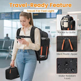 MATEIN Personal Item Backpack 18x14x8 with Shoe Compartment Detachable, Airline Approved Carry On Backpack for Travel with Electronics Case, Lightweight Luggage Bag for Spirit Airlines Fits 17" Laptop