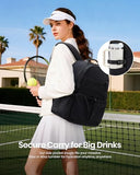 LOVEVOOK Tennis Bag for Women & Men, Fits 27" Rackets, Tennis Backpack with Ventilated Shoe Compartment & Wet Pocket, Ideal for Pickleball, Padel