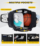 Vorspack 18 Inches Structured Gym Bag with Shoe Compartment, Black