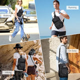 WITZMAN Sling Bag for Men Convertible Sling Backpack with USB Charging Port