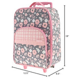Stephen Joseph Kids' Luggage, Charcoal Flower