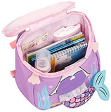 Bluboon Toddlers Backpack for Girls Cute Preschool Backpack 3D Schoolbag Toddler Bookbag for Kids (Purple)