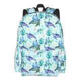 Nmbvcxz Sea Turtle Backpack for Women 16.7 inch Travel Casual Laptop Backpack Lightweight Waterproof Durable Hiking Daypack