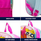 Fast Forward Powerpuff Girls Kids Backpack - School Backpack for Girls