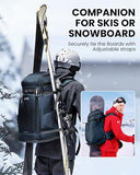 OutdoorMaster Ski Boot Bag, 65L Snowboard Boots Travel Backpack for Helmet, Ski Shoes, Goggles, Gloves, and Accessories, Waterproof Exterior & Bottom