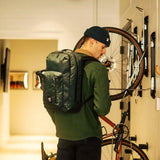 Topo Designs Global Pro Backpack, Waterproof X-Rip Fabric, Metal Hardware, External Access Laptop Sleeve, Pass Through Sleeve, Rugged + Minimalist PFC-Free (Dark Pine)