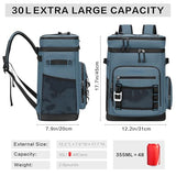 Hulongo 48Cans Cooler Backpack, Waterproof Insulated Backpack Cooler for Men & Women, Leakproof, Blue