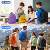 TomeLosise 12 Pack Backpacks Bulk, Wholesale Durable Bookbags in 6 Colors, 17 Inch Large Capacity Backpack for Back to School Supplies
