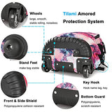 Tilami Rolling Backpack 19 inch Wheeled Cute LAPTOP Boys Girls Travel School Student Trip (Pink)