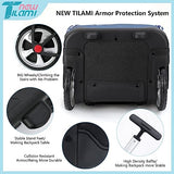 NEW TILAMI 19 Inch Rolling Backpack with Lunch Bag for Girls Boys Wheeled Laptop Backpack Durable Carry-on Bag School Travel, Street Basketball