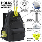 Athletico Compact City Tennis Backpack (Black)