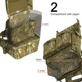 MT FILBE 100L+ Modular Tactical Backpack System Military Rucksack with External ABS Frame, Detachable Assault Pack & Hydration Carrier, Multi-Mission MOLLE Gear for Trekking, Hunting