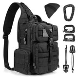 G4Free Large Tactical EDC Sling Bag, Adjustable Holder Backpack for Men