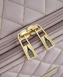 London Fog Queensbury Softside 28" Expandable Spinner, Rose Gold