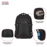 SwissGear Civic Pro Laptop Backpack, Black, 18"x13.25"x7"
