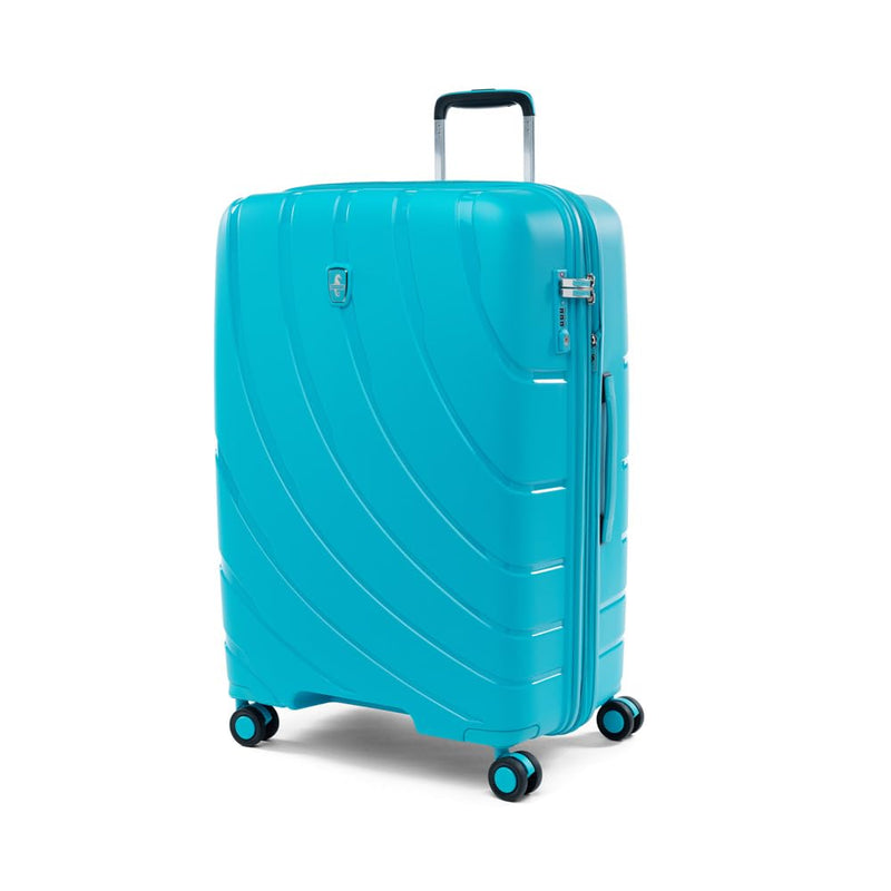 Atlantic Luggage Convertible Medium to Large, Checked Expandable Hardside Spinner