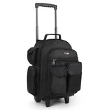 New York XPress 20'' Rolling Backpacks, 2 in 1 Travel Backpack for Man/Women,Backpack for Travel w/Wheels,Trolley Suitcase w/Telescopic Handle,2560-Black