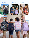 VASCHY Kids Backpack 16" (17.5L) Water-Resistant School Backpack for Boys–Elementary & Primary School Bookbag, Lightweight with Multiple Pockets Black & White Racer