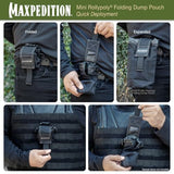 Maxpedition Mini Rollypoly Folding Dump Pouch (Black)