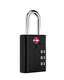 LUGGEX Luggage Locks, TSA Locks for Luggage, Luggage Locks TSA Approved, Combination Lock, One-Button Reset & Cut Resistant (Black,4 Pack)