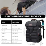 WITZMAN Canvas Travel Backpack for Men Large Laptop Backpack Fits 16 Inch